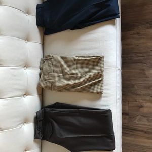 Three dress pants